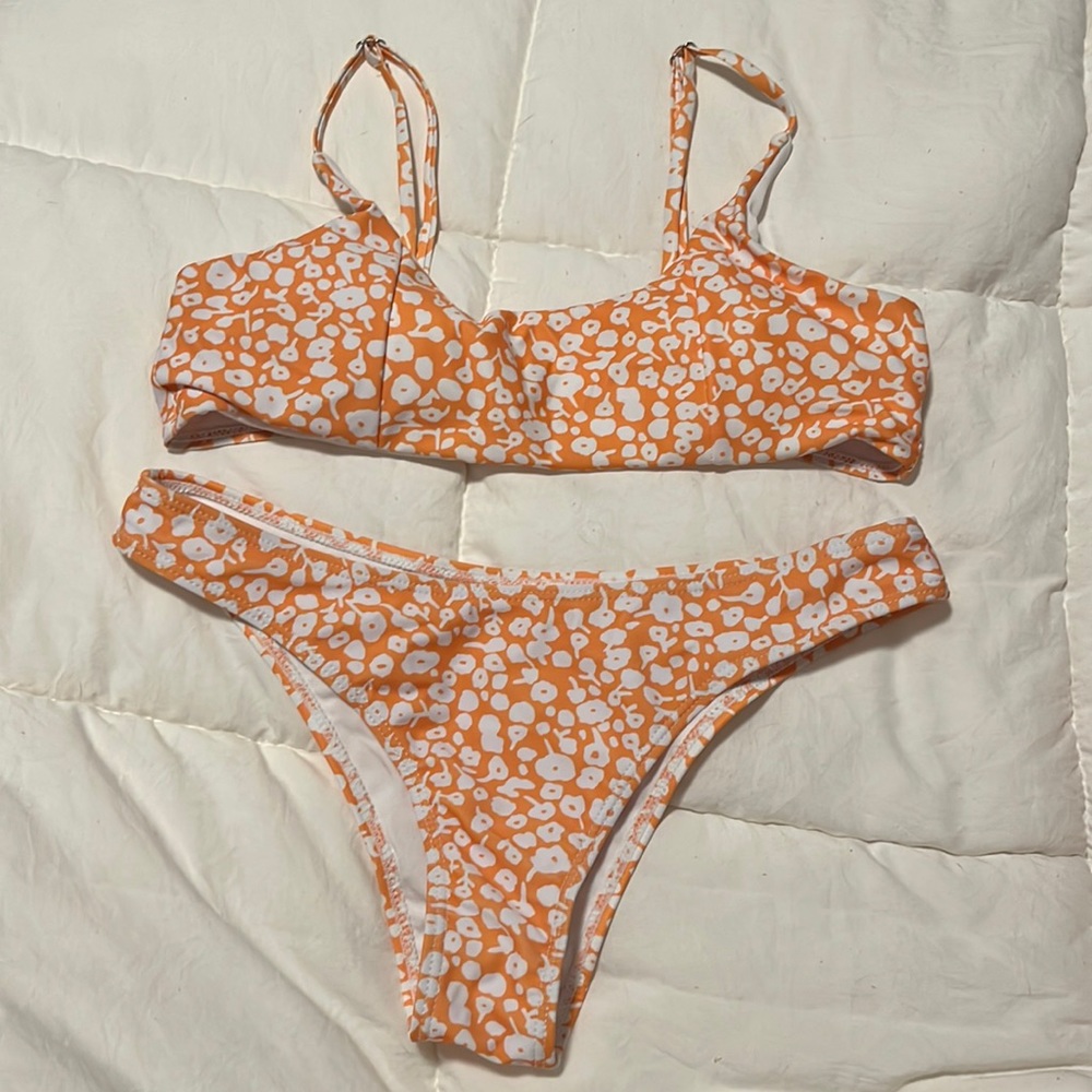 SHEIN flower bathing suit